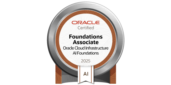 Oracle Cloud Infrastructure 2025 Certified AI Foundations Associate